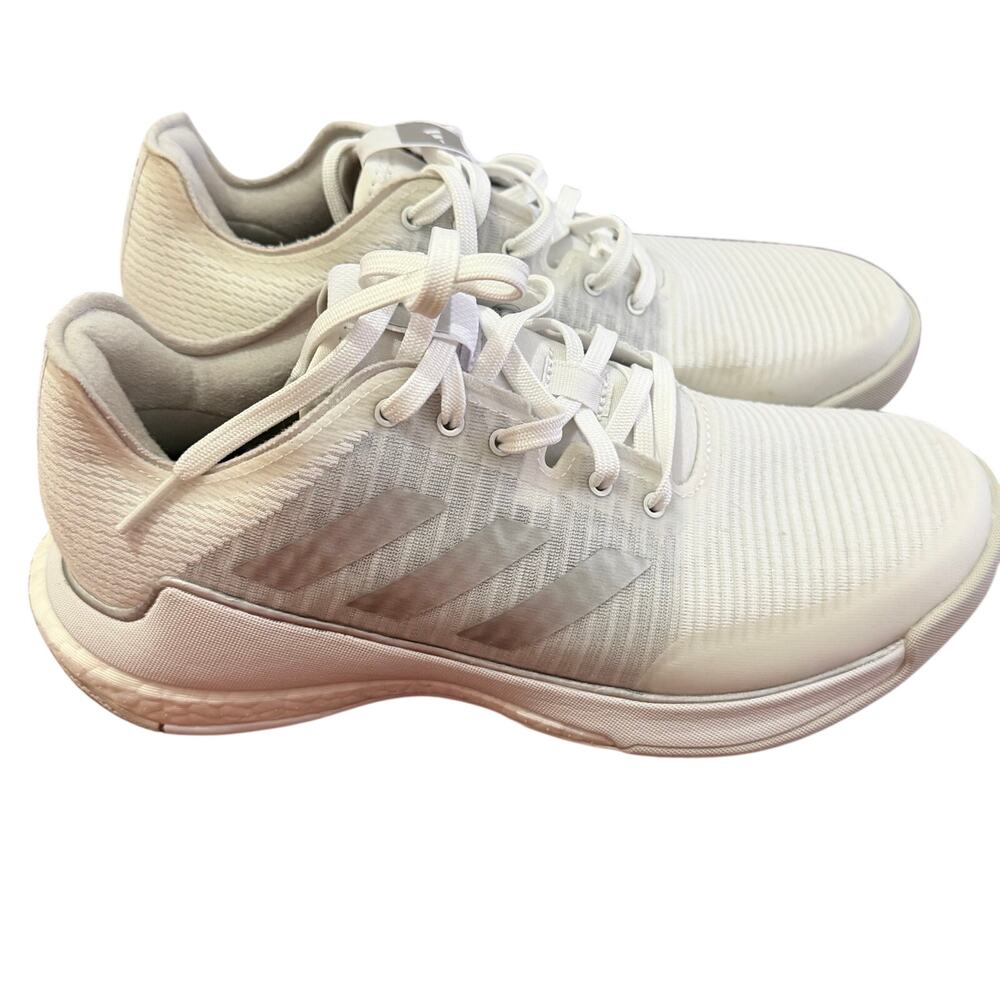 EUC Adidas Crazyflight performance‎ indoor court shoes womens sz 8 Cloud white